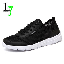 Load image into Gallery viewer, Men Shoes 2018 Summer Sneakers Breathable Casual Shoes Fashion Comfortable Lace up Men Sneakers Mesh Flats Shoes Plus Size 38-48