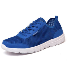 Load image into Gallery viewer, Men Shoes 2018 Summer Sneakers Breathable Casual Shoes Fashion Comfortable Lace up Men Sneakers Mesh Flats Shoes Plus Size 38-48