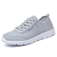 Load image into Gallery viewer, Men Shoes 2018 Summer Sneakers Breathable Casual Shoes Fashion Comfortable Lace up Men Sneakers Mesh Flats Shoes Plus Size 38-48