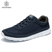 Load image into Gallery viewer, Brand Men Casual Shoes Breathable Lace-Up Walking Shoes Summer Lightweight Comfortable Walking Men Shoes Black Plus Size 48