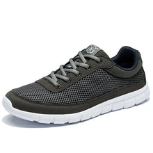 Load image into Gallery viewer, Brand Men Casual Shoes Breathable Lace-Up Walking Shoes Summer Lightweight Comfortable Walking Men Shoes Black Plus Size 48