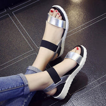Load image into Gallery viewer, Bomlight 2017 New Gladiator Women shoes Roman sandals shoes Women sandals peep-toe flat Shoes woman sandalias mujer sandalias
